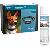 PetTec Collar Antiladridos Perros con Señal Pulverizada automática- Incluye Aerosol con Fragancia Neutra- Adiestramiento…